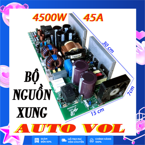 Bộ nguồn xung auto vol 4500w-45a