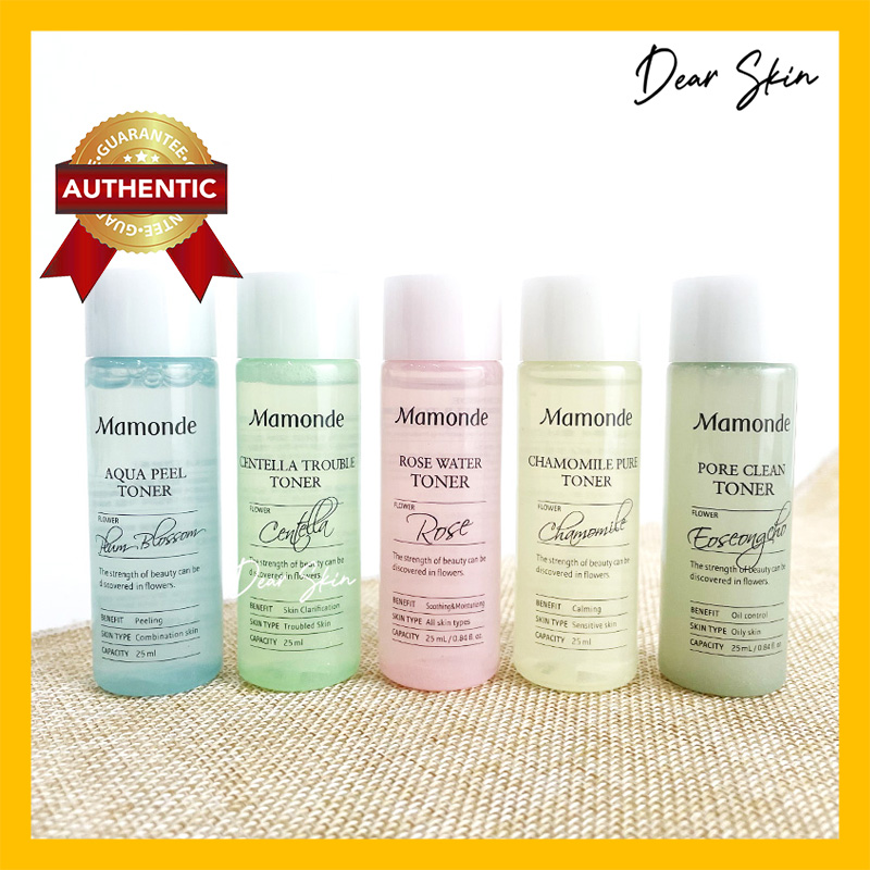 Toner Mamonde Nước hoa hồng Mamonde Hoa Hồng, Diếp Cá, Rau Má, Hoa Cúc, Hoa Mận 25ml 