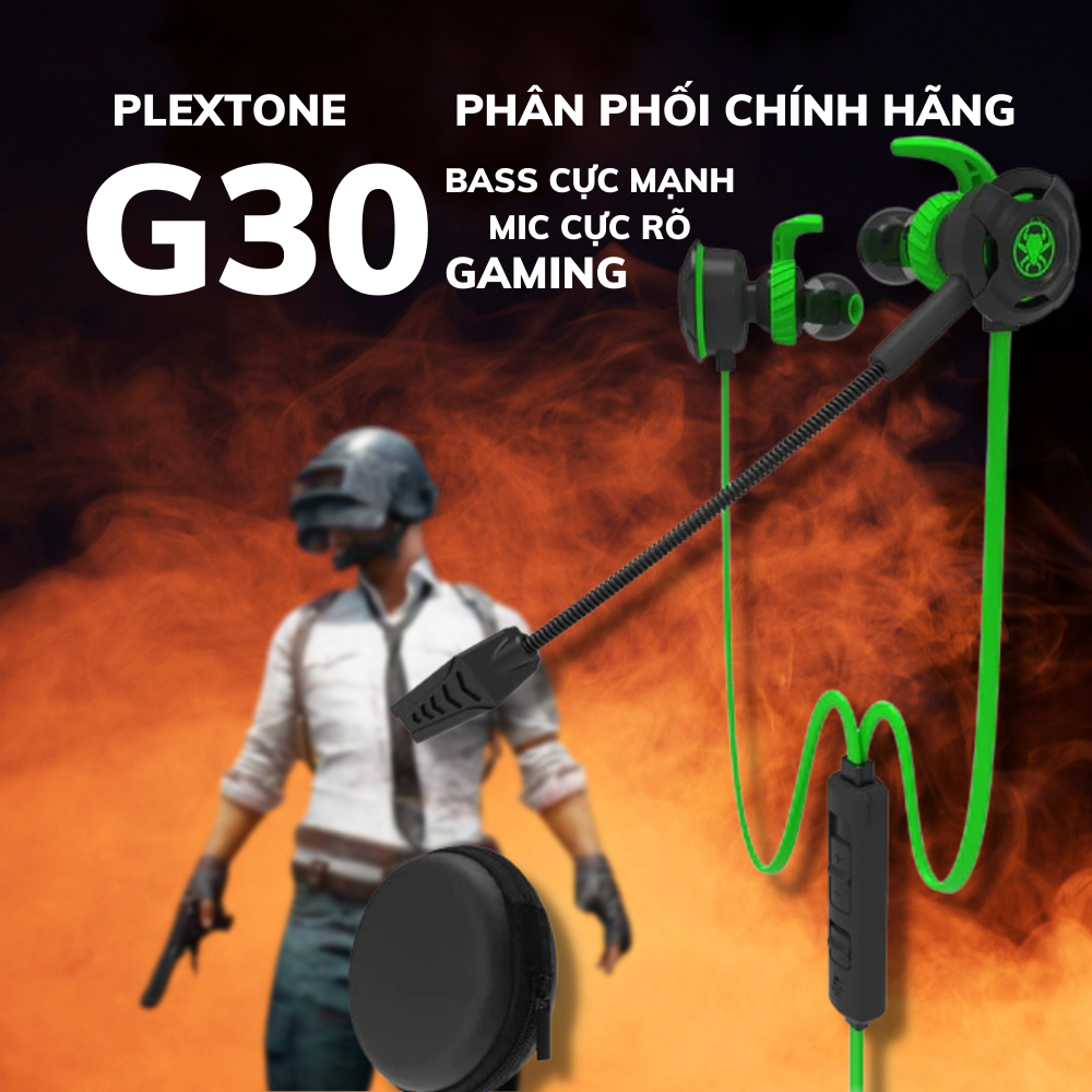 Tai nghe Plextone G30 Có mic Cực hot Tai nghe gaming Tai nghe máy tính  Tai nghe có mic  Tai nghe plextone  Tai nghe chơi game
