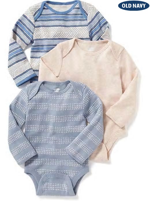 Áo liền quần sơ sinh bé trai old navy 0-3 tháng - 3 cái - hàng mỹ