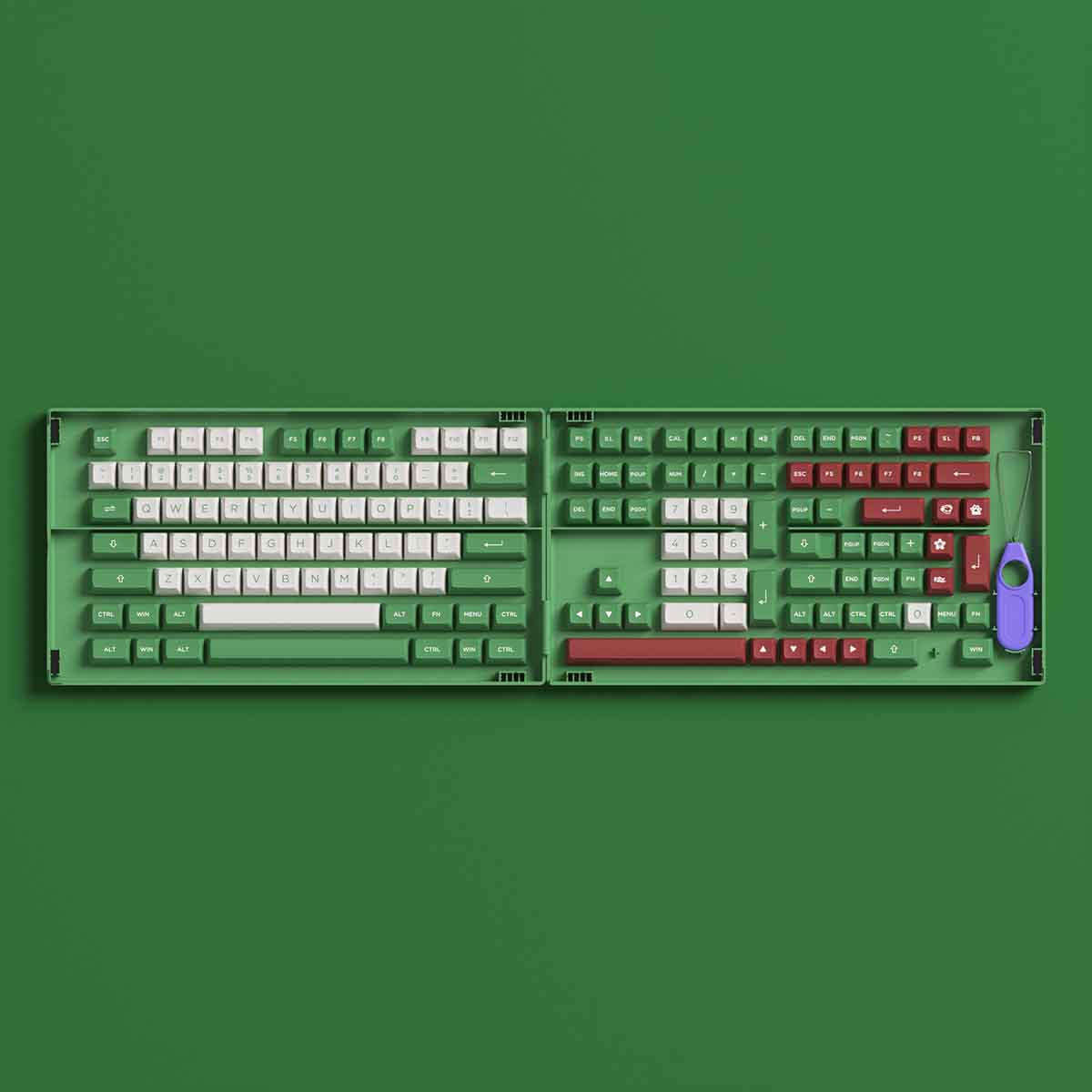 Akko keycap set – matcha red bean