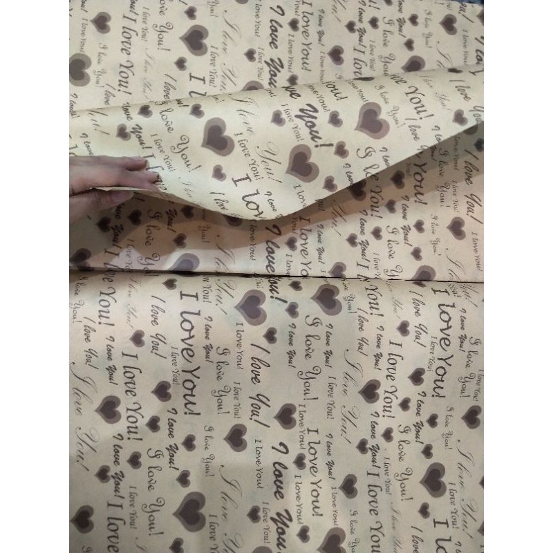 Giấy báo chữ GÓI HOA, GÓI QUÀ phong cách vintage 5 tờ