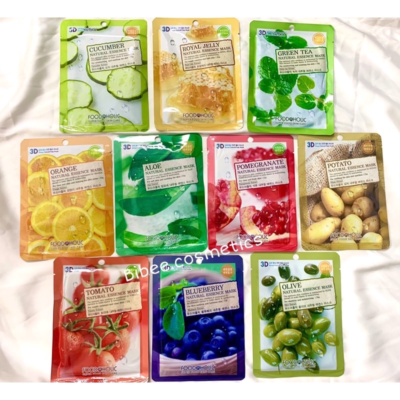 Combo 10 mặt nạ dưỡng da Foodaholic Hàn quốc