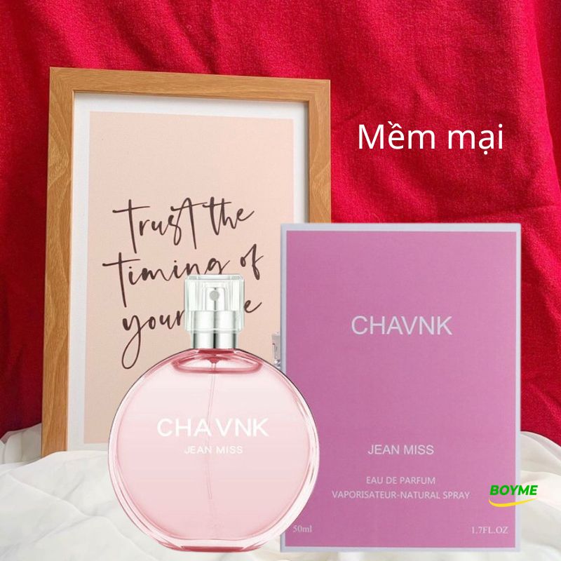 Nước Hoa Nữ, Nước Hoa Nữ Thơm Lâu Chavnk 💖 Nổi Bật, Hấp Dẫn, Nhẹ Nhàng, Sâu Lắng Với Hương Thơm Từ Thiên Nhiên Ngọt Ngào Quyến Rũ 💖 Lưu Hương Dài Lâu, Sang Trọng, Qúy Phái, Thể Tích 50ml.