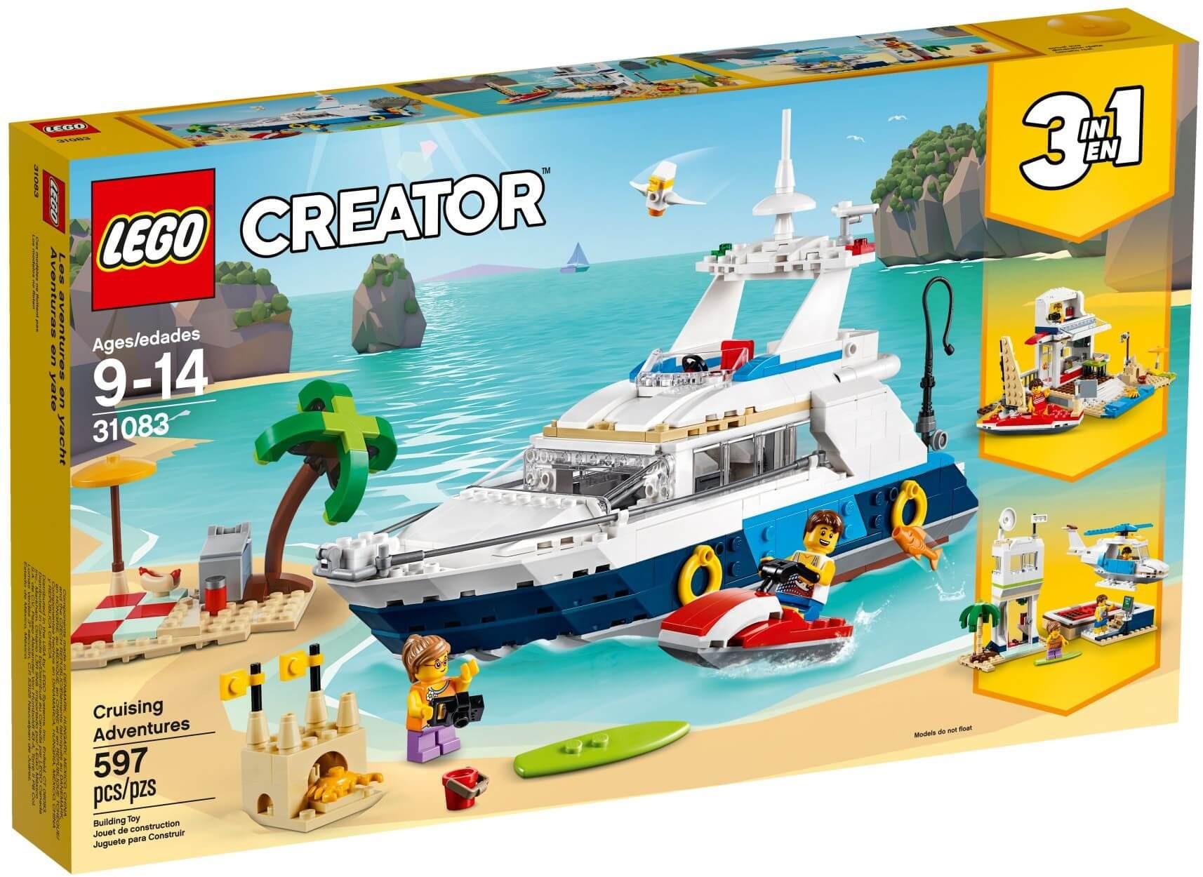 Mua đồ chơi lego creator 31083 - bộ xếp hình du thuyền - máy bay - ngọn hải đăng 3-trong-1
