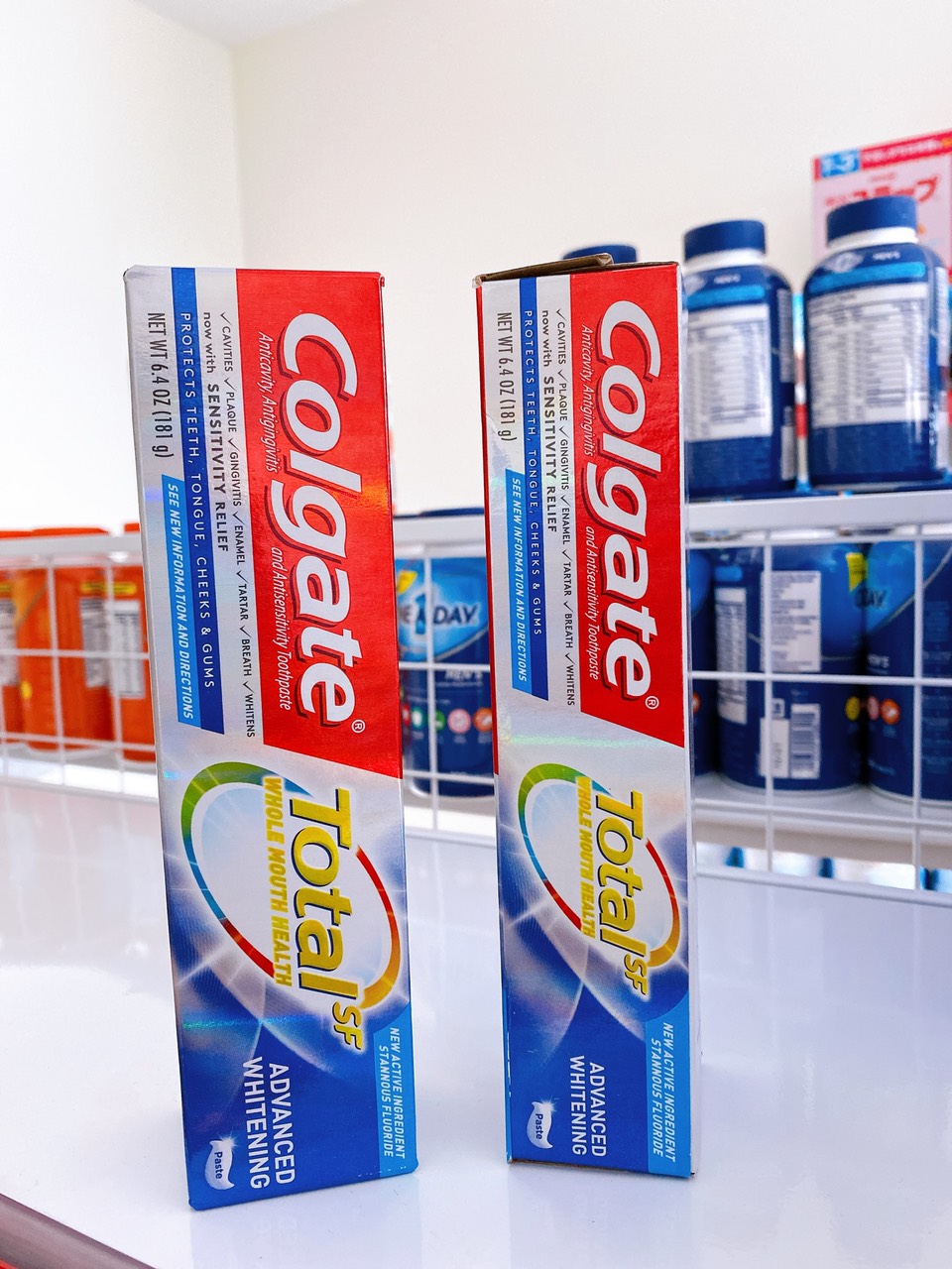Kem đánh răng colgate total sf advanced whitening 181g