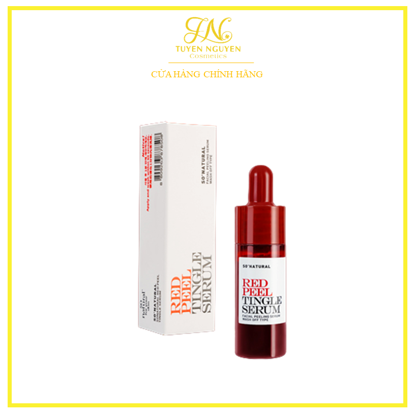 Tinh chất Red Peel Tingle Serum So Natural Tinh chất tái tạo Peel da sinh học So Natural 10ml