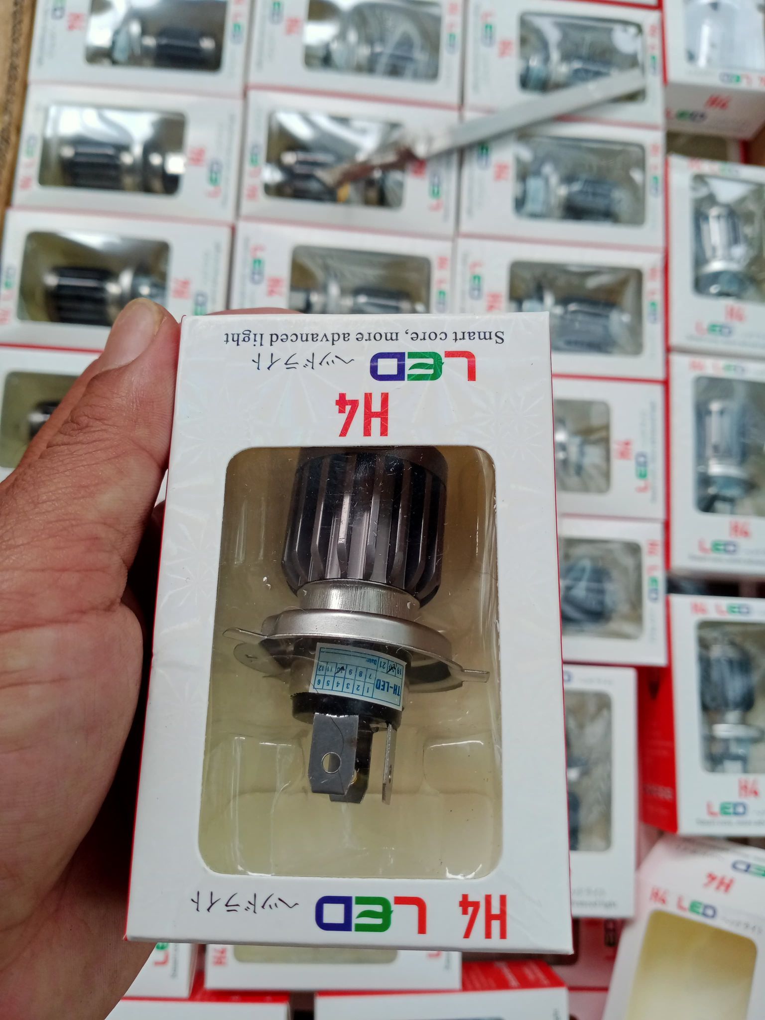 LED pha bi cầu mini cos vàng-pha trắng -hàng xịn-chân cắm h4.