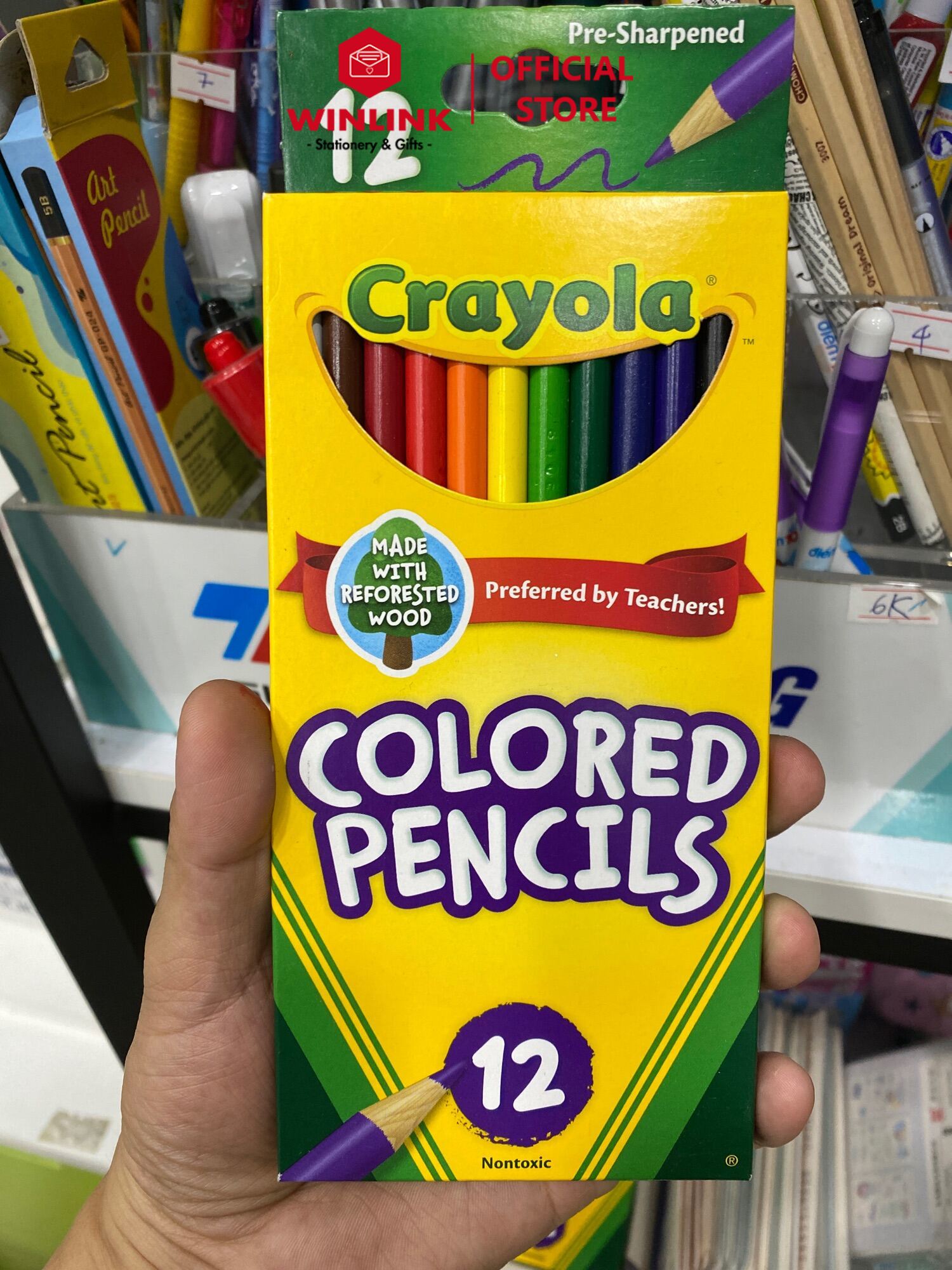 Bút chì Crayola cao cấp 12 màu của Mỹ