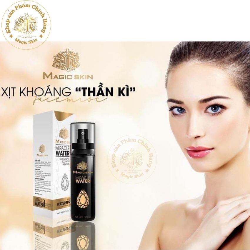 [HCM][CHÍNH HÃNG] Nước Xịt Khoáng Thần Kỳ Trắng Da Magic Skin – Miracle Water Tẩy trang Cung cấp nước  se khít lỗ chân lông tái tạo da căng bóng
