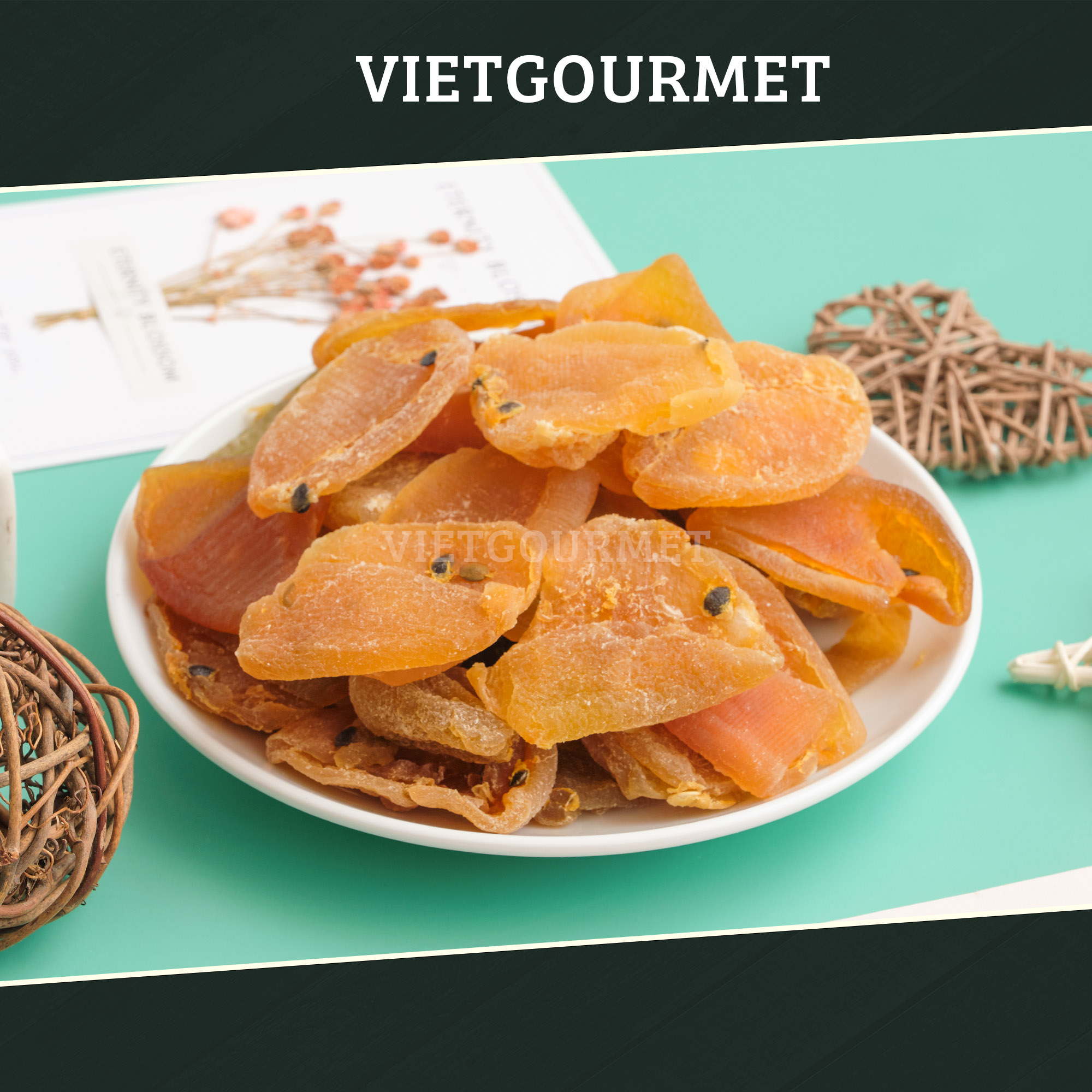 Chanh dây sấy dẻo túi 180g hàng xuất khẩu, đặc sản Việt, hoa quả sấy, trái cây sấy, đồ ăn vặt Healthy