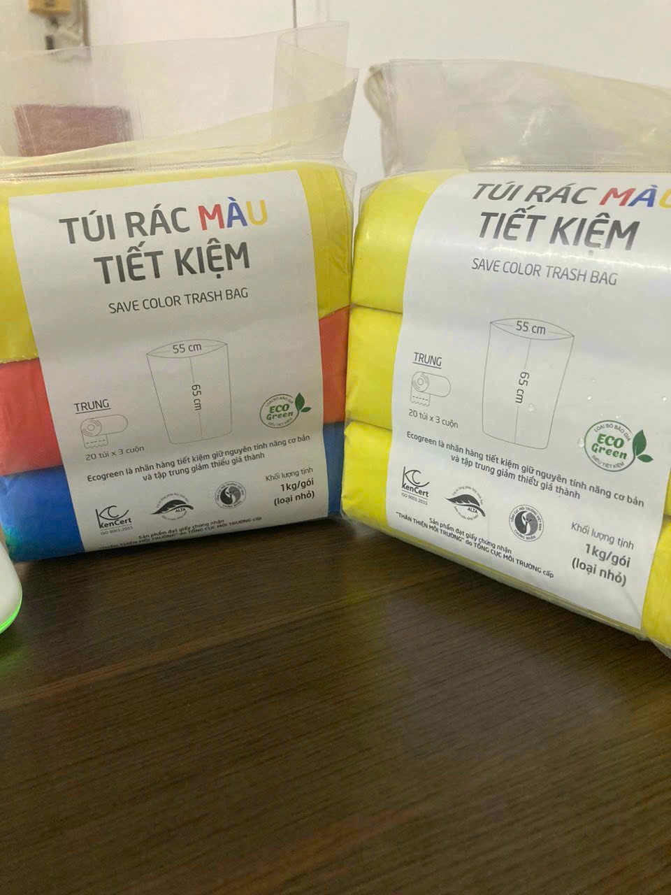 Combo 6 cuộn túi đựng rác tùy chọn size- hàng chính hãng nhãn hiệu LPSVINA - nhựa mỏng nhiều túi hơn