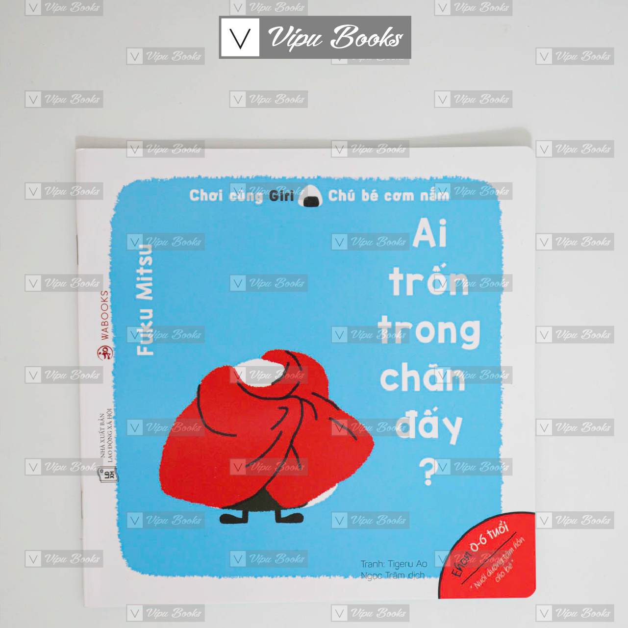 Sách - ehon giri 2 - ai trốn trong chăn đấy - dành cho bé từ 0-6 tuổi