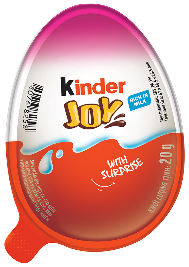 Combo 5 trứng Sô cô la Kinder Joy hồng