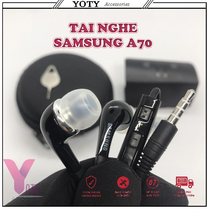 [ BẢO HÀNH LỖI 1 ĐỔI 1+ TẶNG BAO DA, QUE CHỌC SIM] Tai Nghe SamSung Chính Hãng - Jack 3.5mm- Kèm Núm Dự Phòng (Phù Hợp Mọi Dòng Máy)