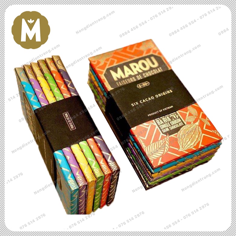 Marou Chocolate 24g - Bộ 6 vị Socola Marou Bà Rịa, Bến Tre, Đồng Nai
