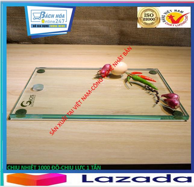 Thớt Kính Cường Lực GHome - Loại độ dày 12mm Siêu Bền [ Giảm giá ] Tiện Lợi - An Toàn - Sang Trọng