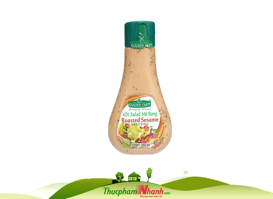 Xốt xà lách mè rang Golden Farm - Chai 250ml