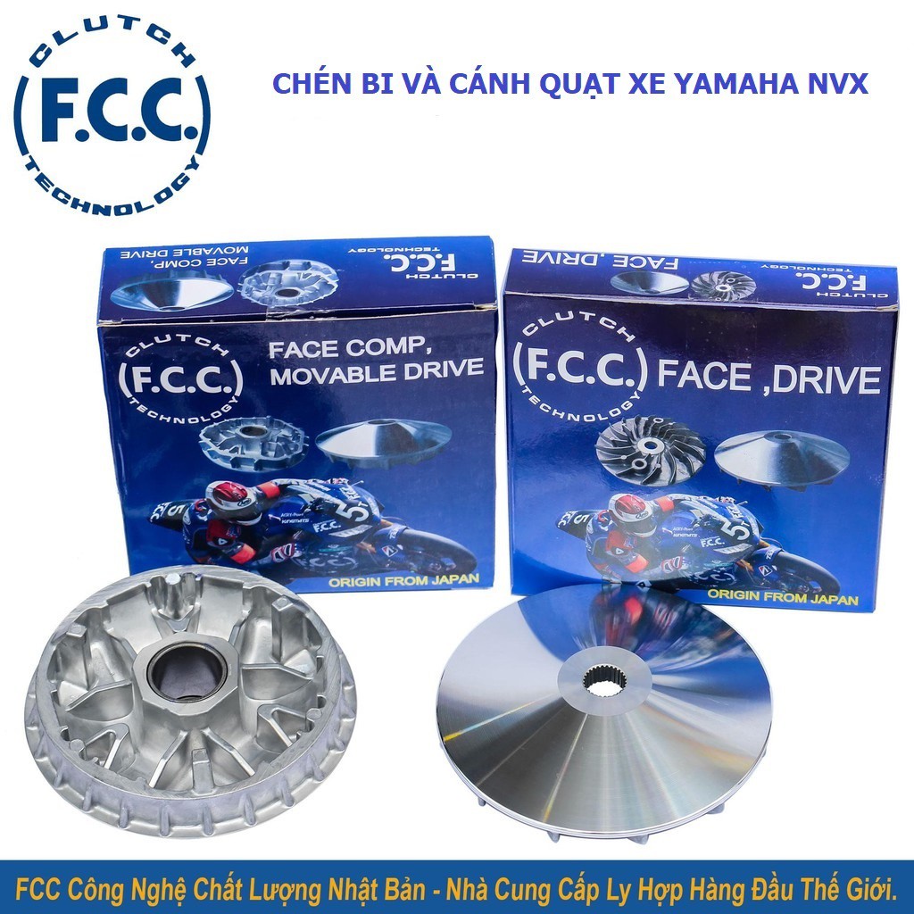 Bộ chén bi và cánh quạt nồi trước xe yamaha nvx 125/155 chính hãng fcc
