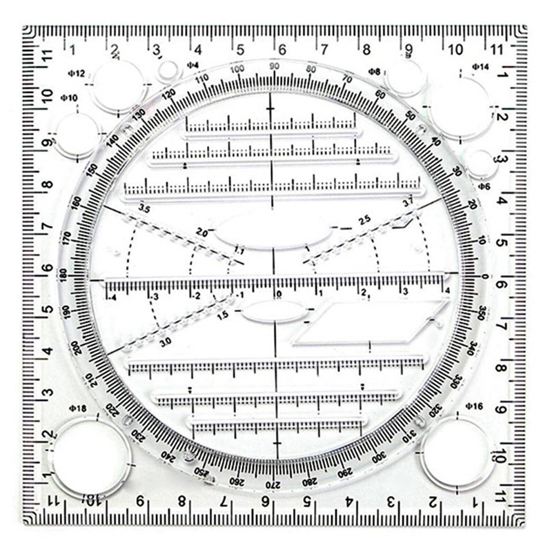 Giảm giá Multifunctional Circle Drawing Template, Geometric