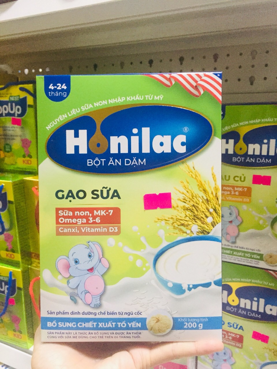 Bột ăn dặm HONILAC sản phẩm dinh dưỡng chế biến từ ngũ cốc 200g cho trẻ từ