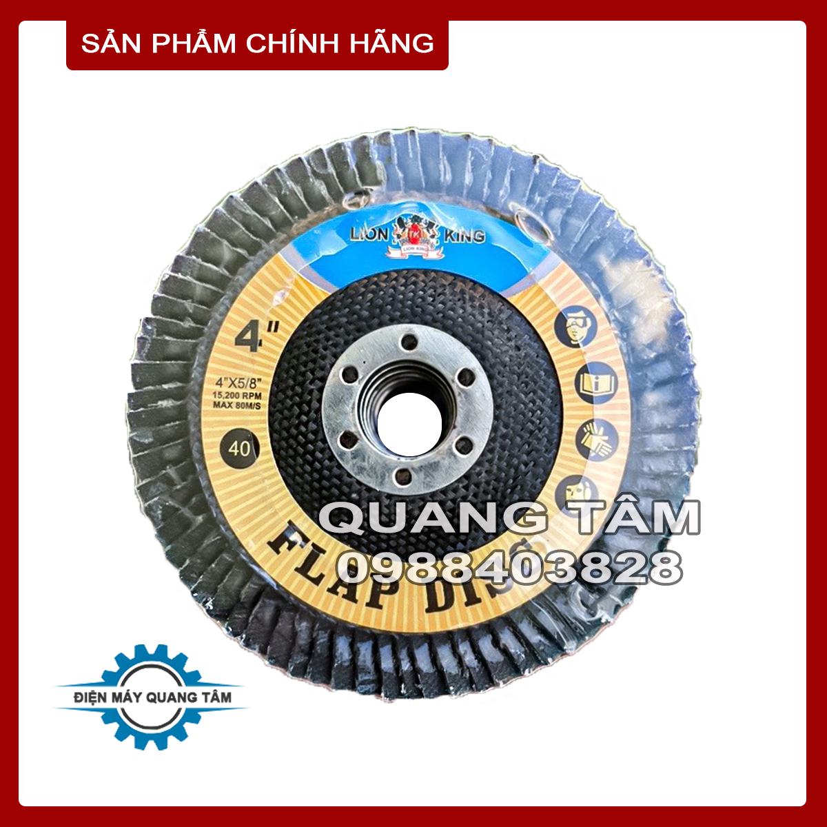 Đá nhám ráp xếp đen a40 / a60 / a80 / a100 / a120 đánh bóng kim loại lionking