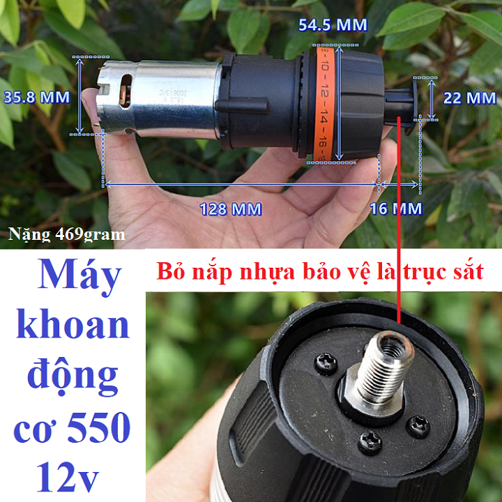 Động cơ giảm tốc cỡ trung Motor 550, 775