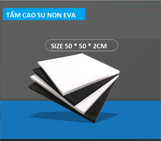 10 Tấm cao su Eva cách âm ,chống ồn,chống rung.Kích thước 1 tấm 50*50cm dày 2cm