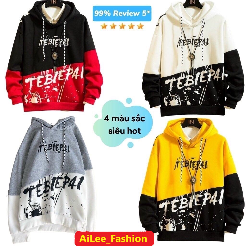 [HCM](Sale 50%) Áo Hoodie Nỉ Phối 2 Tông Màu Kiểu Loang Sơn Siêu Cá Tính .XTTT