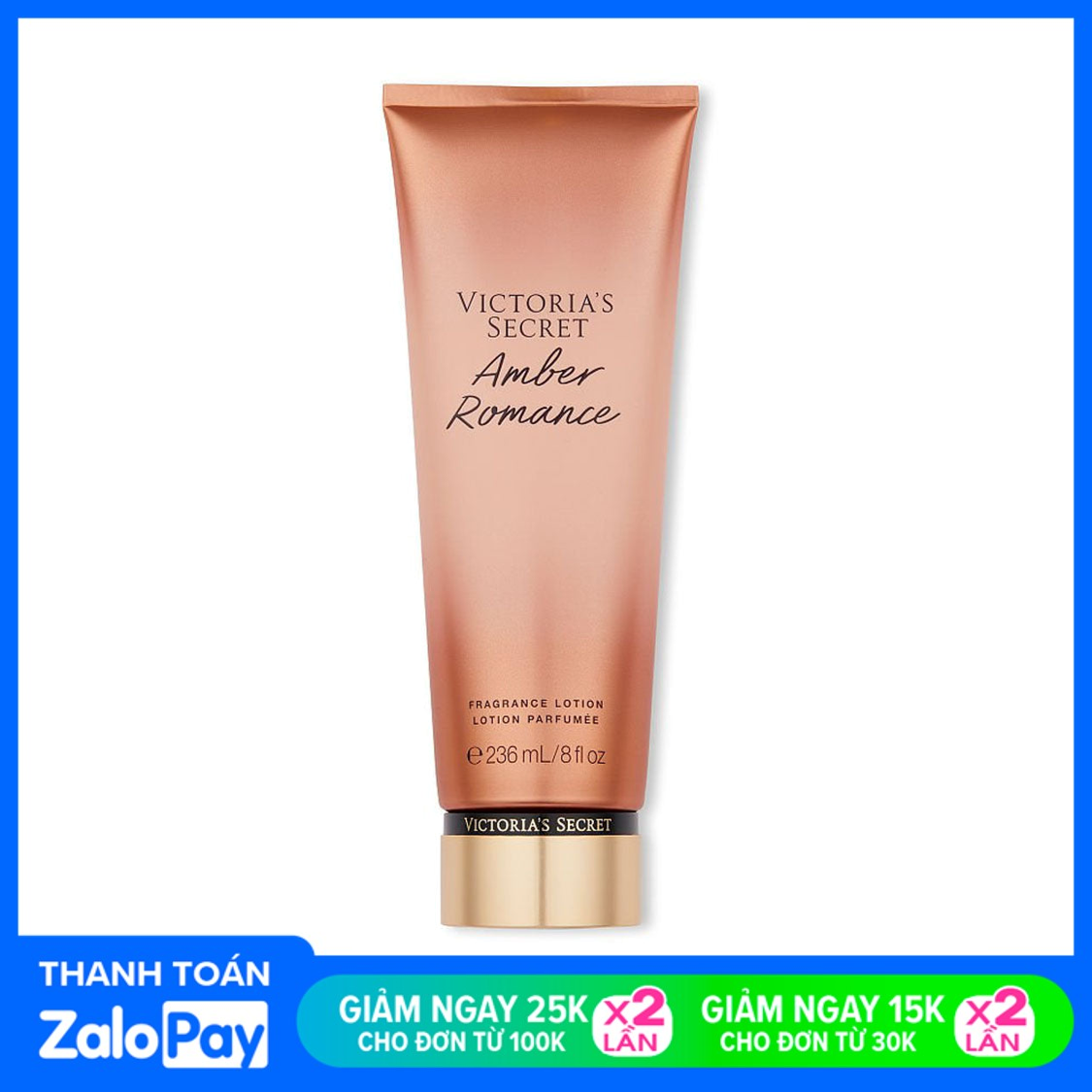 Dưỡng thể toàn thân hương nước hoa victoria's secret amber romance fragrance body lotion 236ml