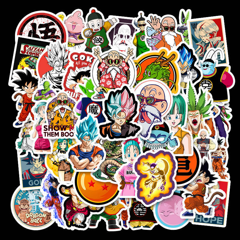 Sticker PVC Chống nước Decal Hình dán Dragon Ball Songoku ST-053