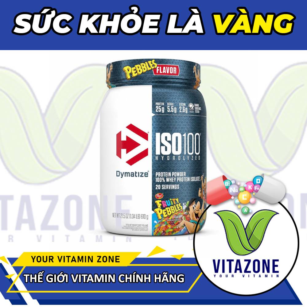 ISO100 Hydrolyzed 100% Whey Protein - Whey Thủy Phân xây dựng cơ bắp và phục hồi sau tập luyện 1.5LBS