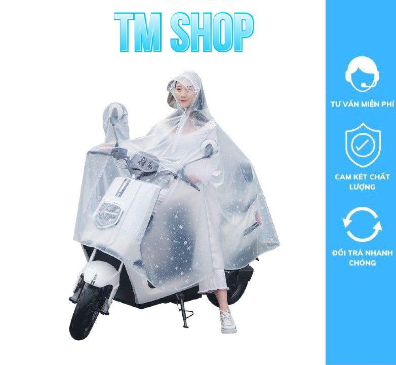 Áo Mưa Trong Suốt Dày Đẹp Loại 1 Đầu, Áo Mưa Tiện Dụng, áo mưa thời trang, trong suốt