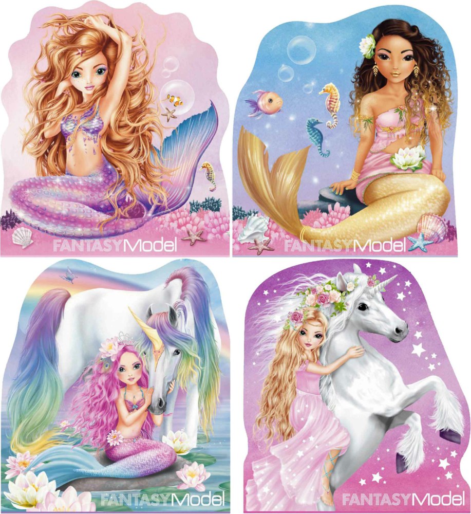 BST sticker thiết kế thời trang Fantasy Model Memo Pad Mermaid TM410474
