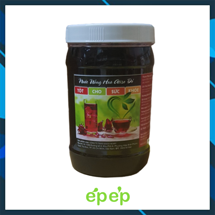 Nước Cất Mứt Hibiscus - Atiso Đỏ - Hoa Bụt Giấm Hủ 1.1KG (Chỉ có nước cất không bao gồm Mứt)