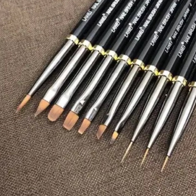 Set 10 cọ LAWEL cao cấp vẽ Nail chuyên nghiệp