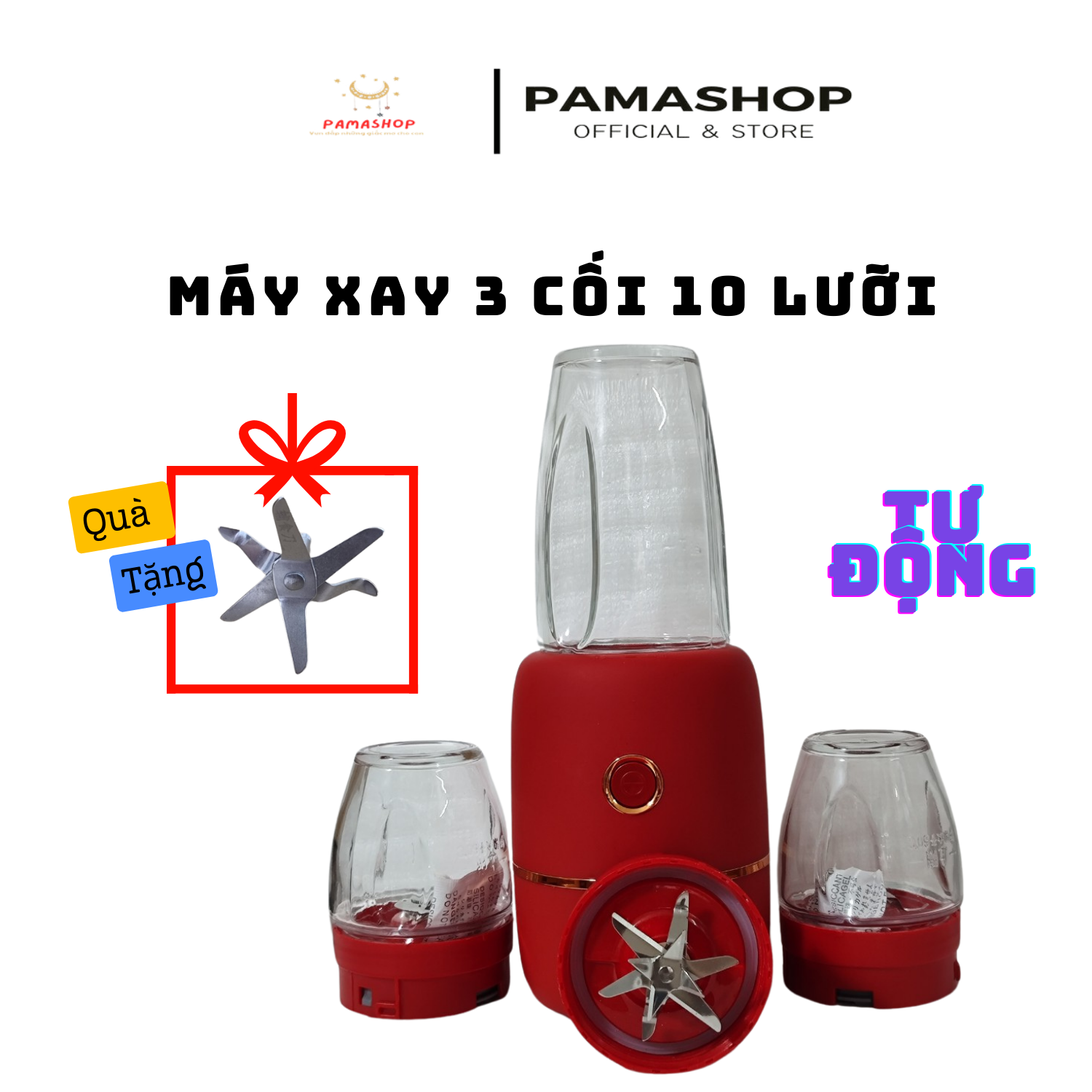 Máy xay 3 cối nội địa trung Phiên bản 10 lưỡi mới nhất || Mẹ đảm đang con ngon miệng || xay hạt HH-200C