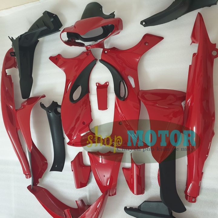 {Tặng kèm tem}   Dàn áo xe JUPITER R màu ĐỎ CỜ - sản phẩm có khả năng chịu lực cao