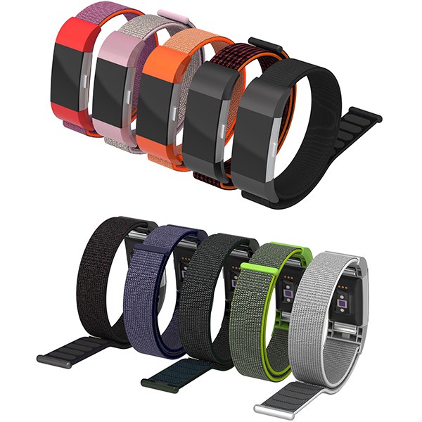 Dây Đồng Hồ Fitbit Charge 2 Woven Nylon Thoáng Khí Thể Thao