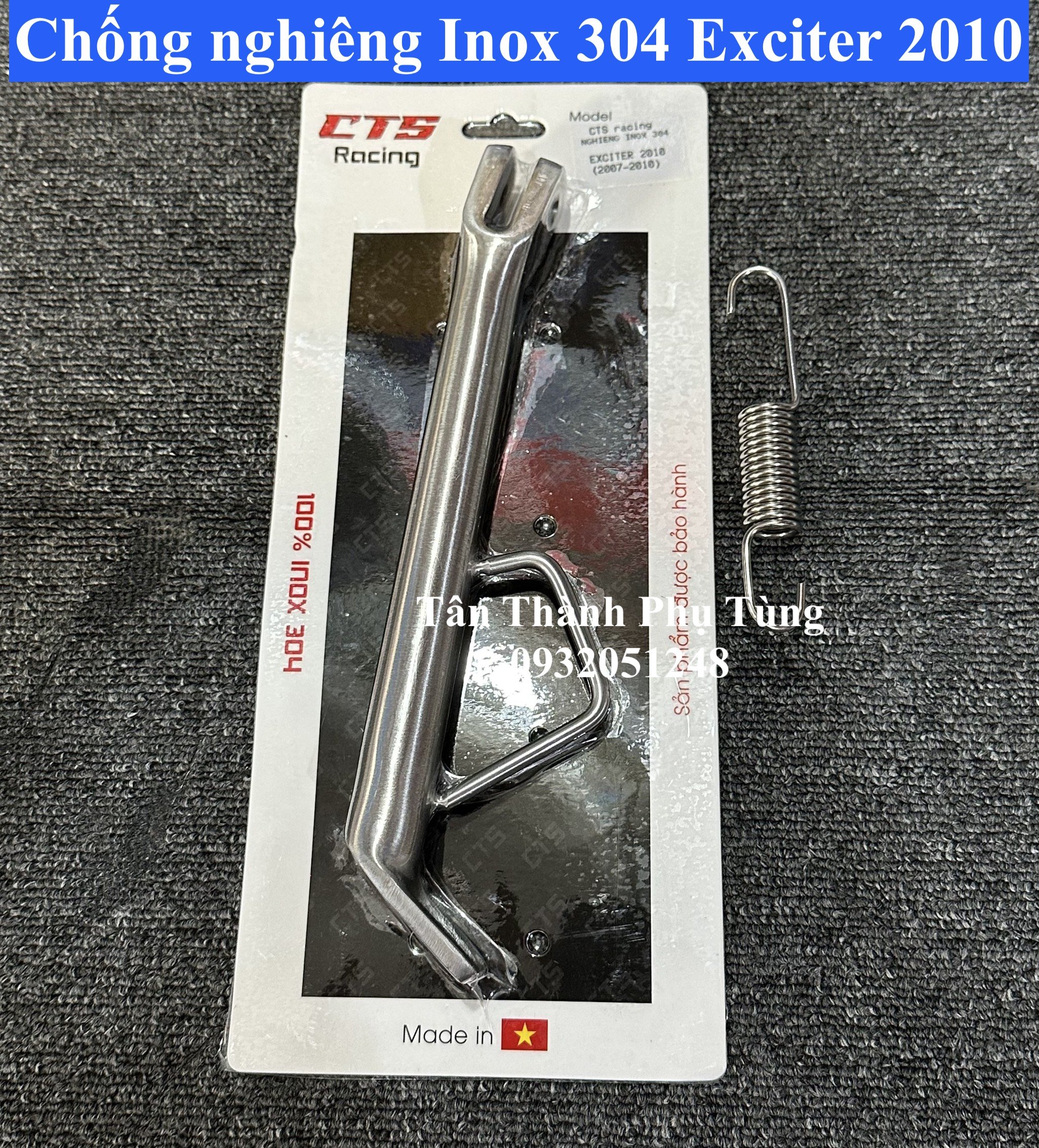Chống nghiêng exciter 2010 inox 304 cts