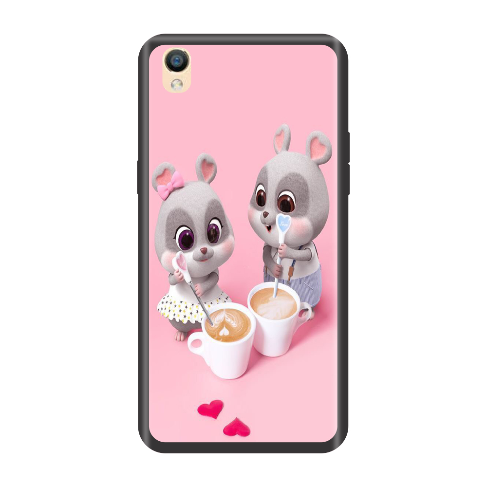 [HCM]Ốp lưng TPU viền dẻo cho điện thoại OPPO F1 /F1 PLUS /F1S /F3 /F5 /F7 /F9 /F11 /F11 Pro Chuột Xuân Uống Cafe