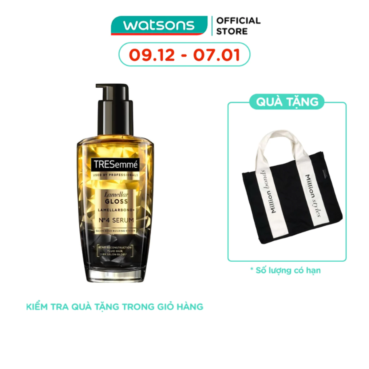   MUA LÀ CÓ QUÀ  Serum Dưỡng Tóc Tresemme No4 Phủ Bóng Tóc 100ml 