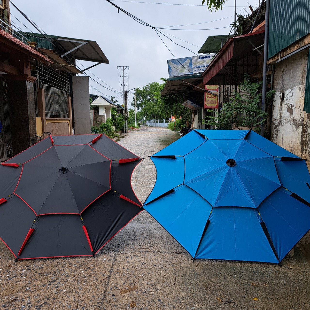 Ô câu cá 2 tầng màu đen 2m2-2m4 chống tia uv cao cấp