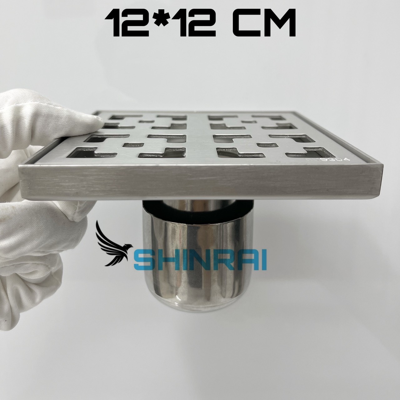 (15*15 - Sus304 Stainless Steel Solid Panel Neo-Classical) Floor Drain Funnel, Bathroom Drainage Station Anti-Odor, Anti-Insect - 2