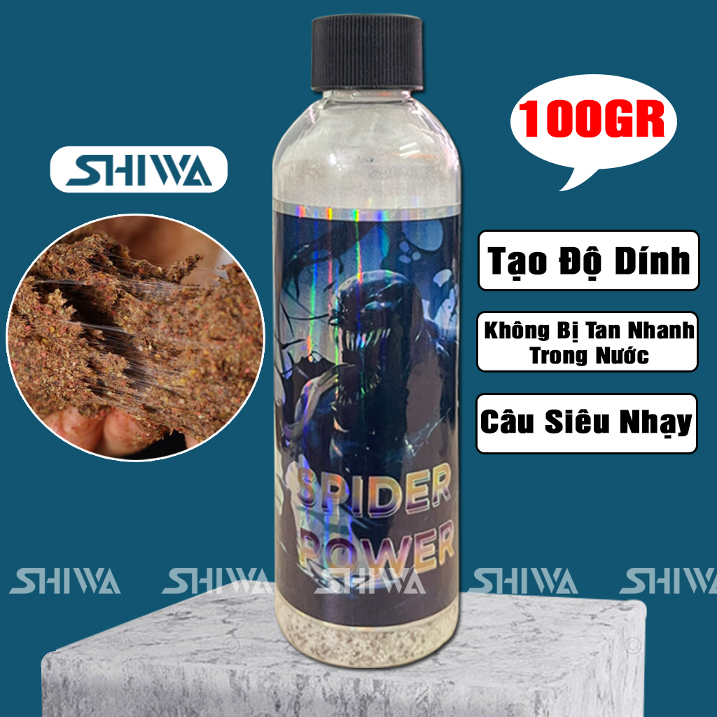 Mồi câu cá bột tơ nhện - bột tơ nhện câu cá tạo độ kết dính chomồi câu cá siêu nhạy, bột tơ nhện chuyên dụng câu cá - phụ kiện câu cá shiwa