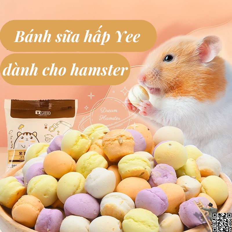 Bánh sữa hấp Yee 4 vị cho hamster, đuôi mập, rat và thú nhỏ khác
