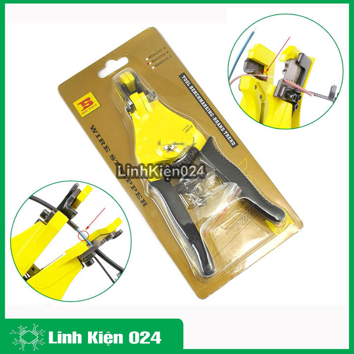 Kìm tuốt dây điện bosi bs443122 cao cấp đang năng cao cấp