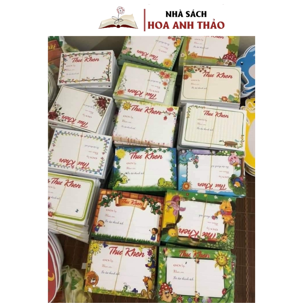 Thư khen thưởng học sinh, in giấy bìa, kích thước a5