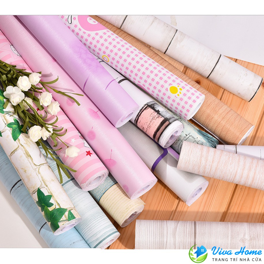 10m GIẤY DÁN TƯỜNG CHO BÉ - CÓ SẴN KEO KHỔ 45cm