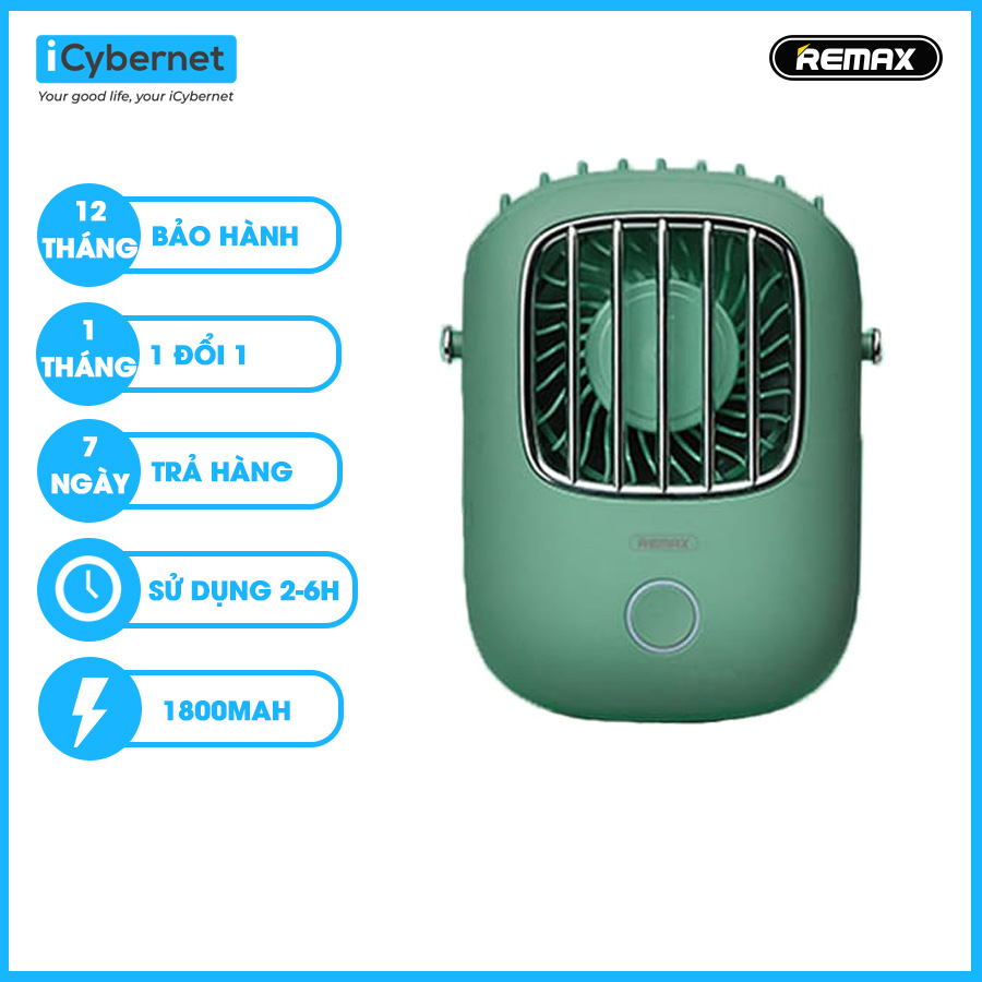 Quạt đeo cổ mini cute Remax F36 - Hàng chính hãng